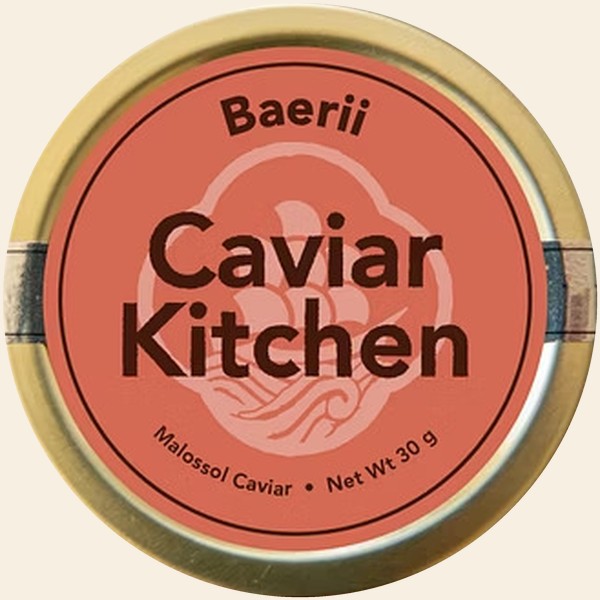 Baerii caviar tin
